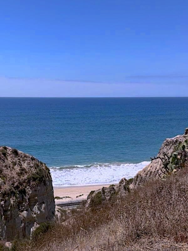 San Clemente Pet Friendly Camping: Our Foil Grill Fail View of the Pacific Ocean from San Clemente Coastal Bluff Trail