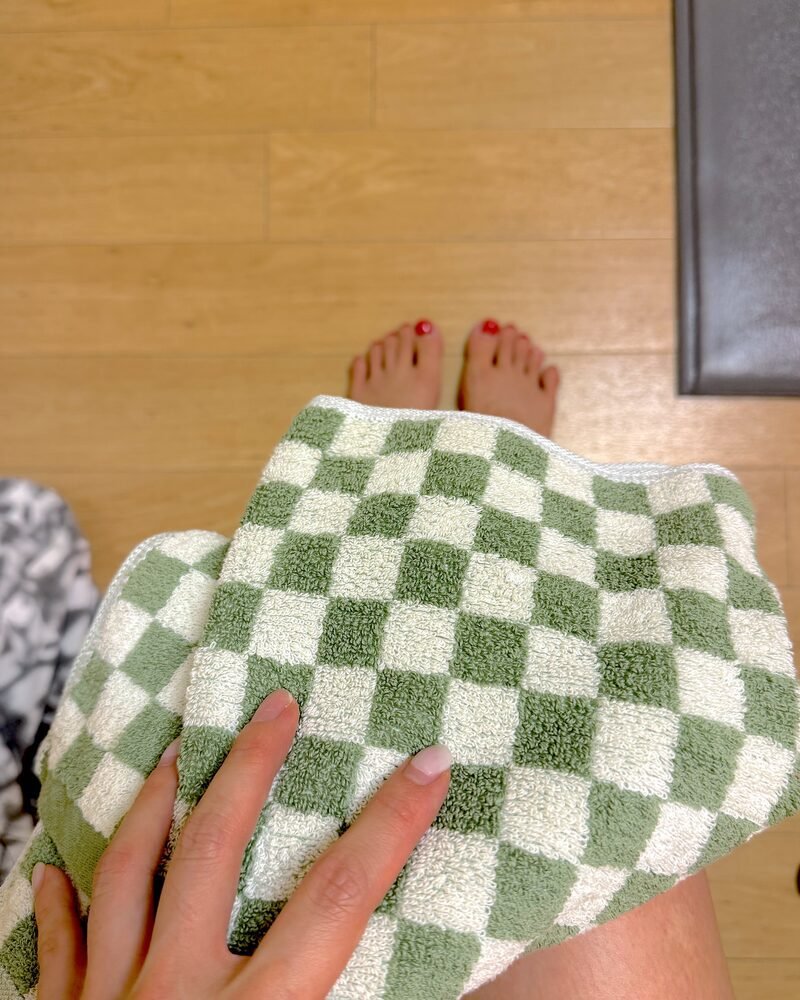 How to Cool Down After a Sauna Session When There Is No Shower Patting down with the dry second towel instead of rinsing off with cold water
