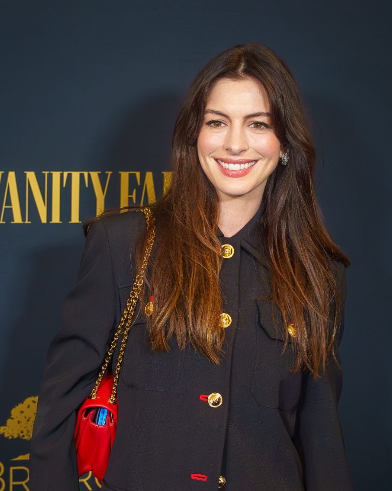 Anne Hathaway at a screening of The Apprentice in New York in 2024